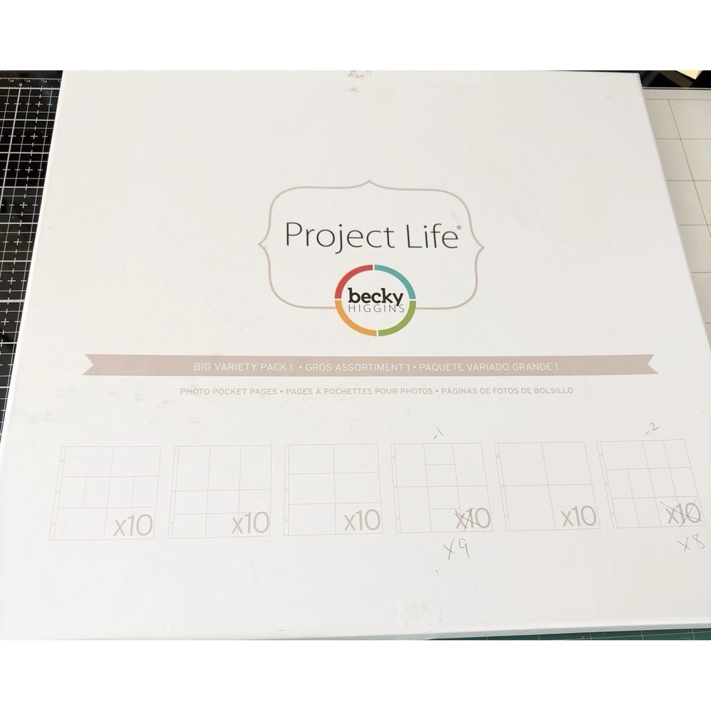 Project Life Becky Higgins Big Variety Pack 1 Lot of 60 Pocket Pages 12x12 READ
